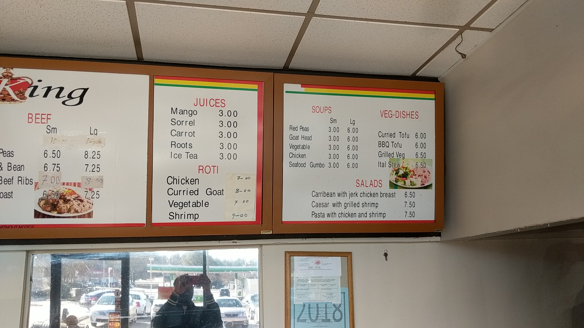 Food King Menu