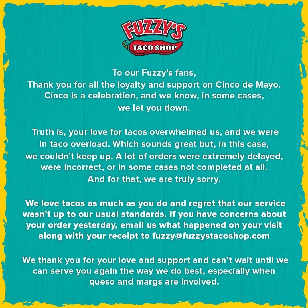 Fuzzy's Taco Shop 921 Blairs Ferry Rd NE #150, Cedar Rapids
