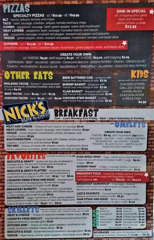Nick's Bar & Grill 4958 Johnson Ave NW, Cedar Rapids