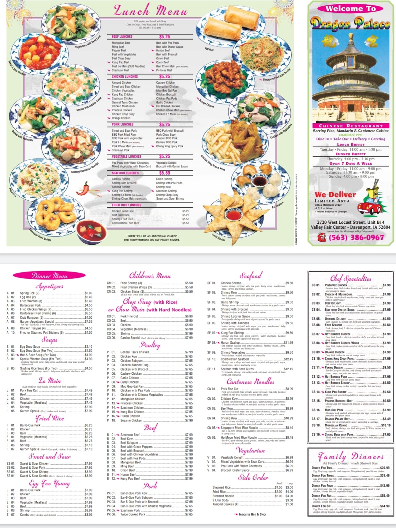Davenport, IA Restaurants Open for Takeout, Curbside Service and/or