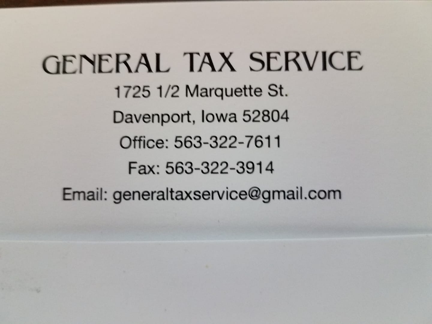 General Tax Services