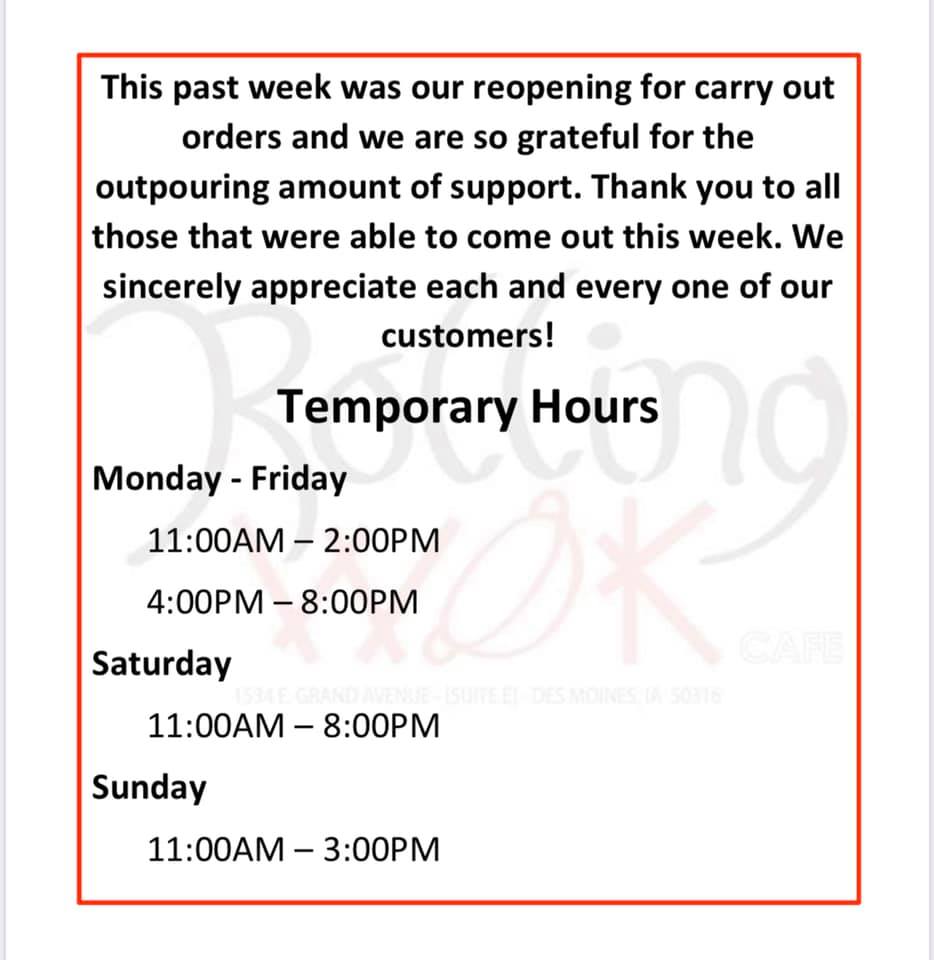 Rolling Wok Cafe 1534 E Grand Ave E, Des Moines