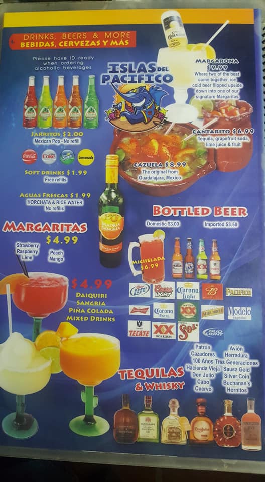 Isla Del Pacifico Mexican Restaurant 1434 Des Moines St, Des Moines