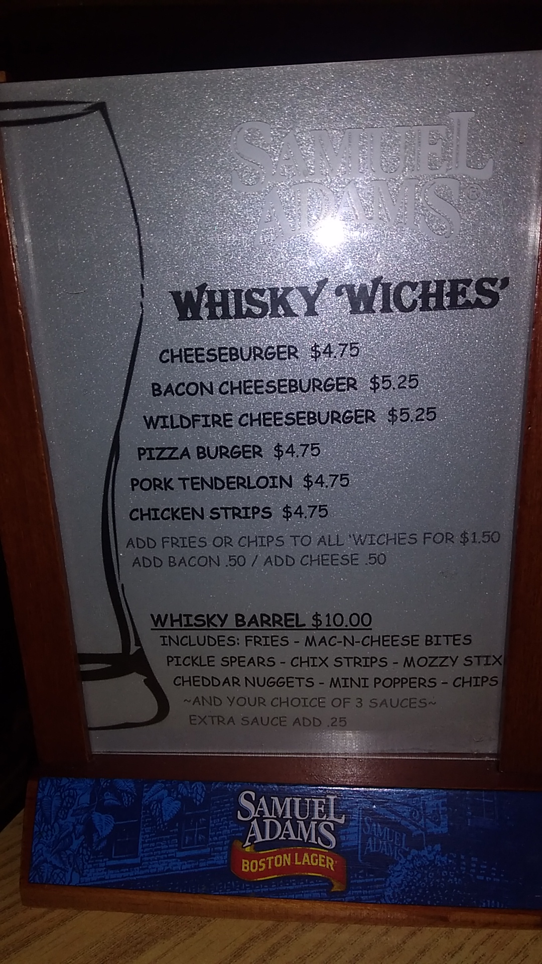 The Whisky Menu