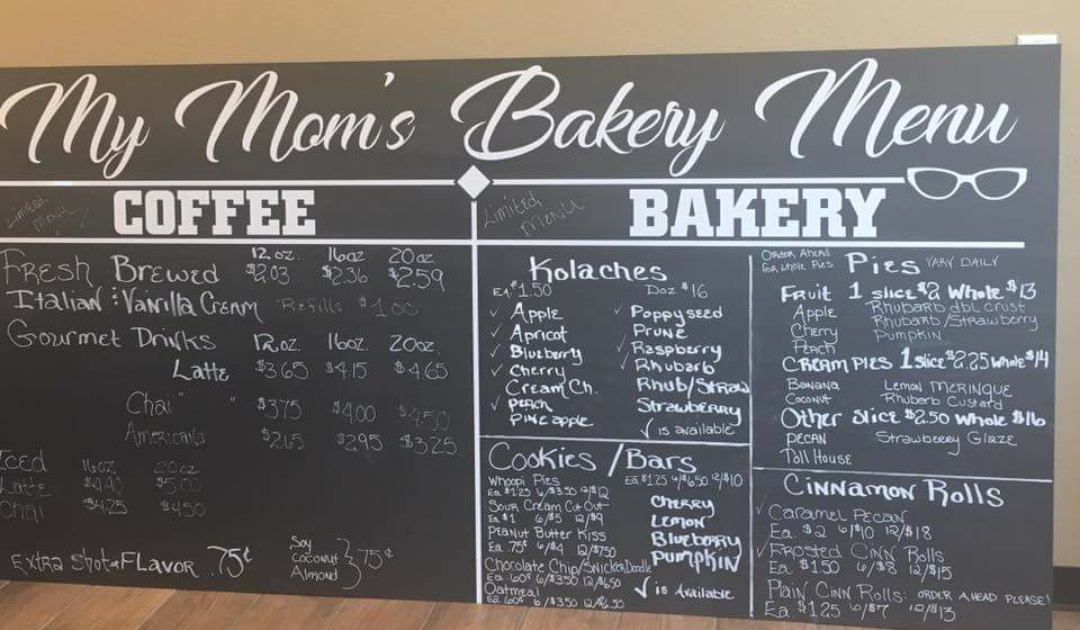 My Moms Bakery Llc Menu