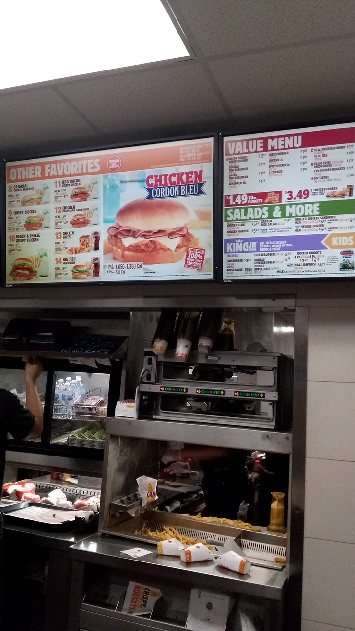 Burger King Menu