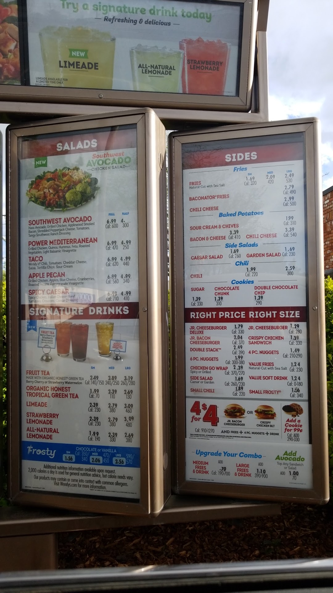 Wendy's Menu