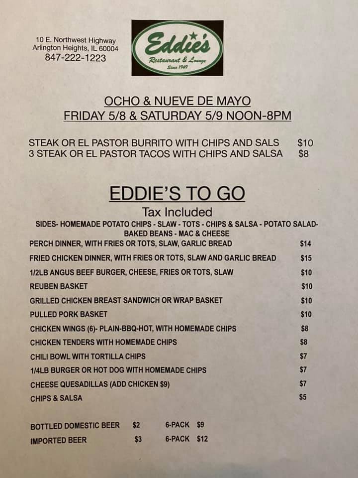 Eddie's Restaurant 10 E Northwest Hwy, Arlington Heights