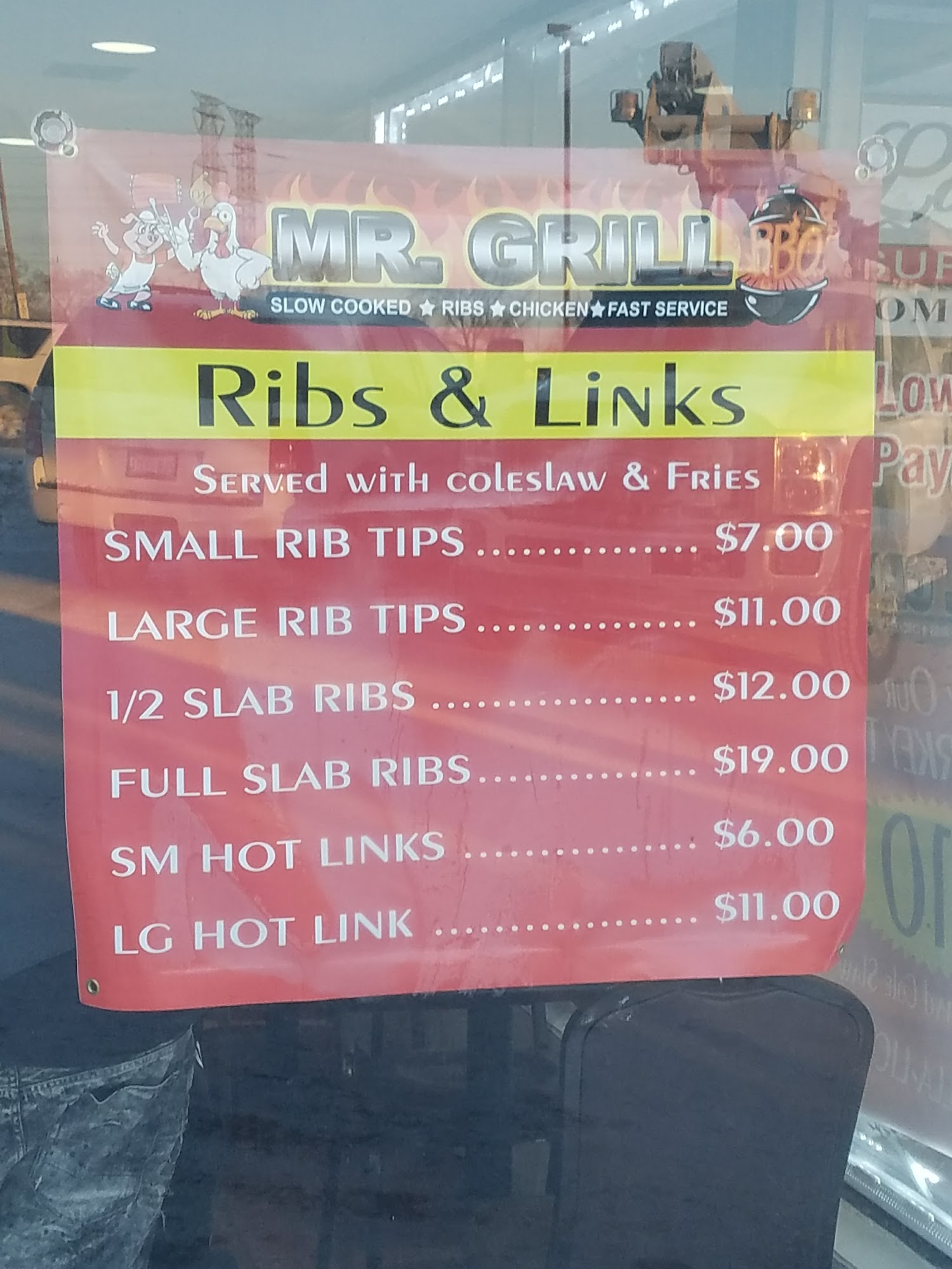 Mr. Grill Menu