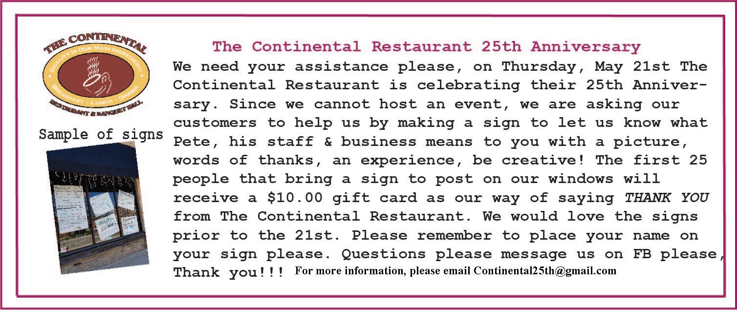 The Continental Restaurant & Banquets 788 S Buffalo Grove Rd, Buffalo Grove