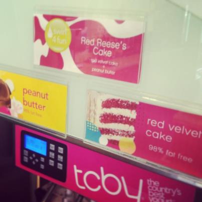 TCBY Menu