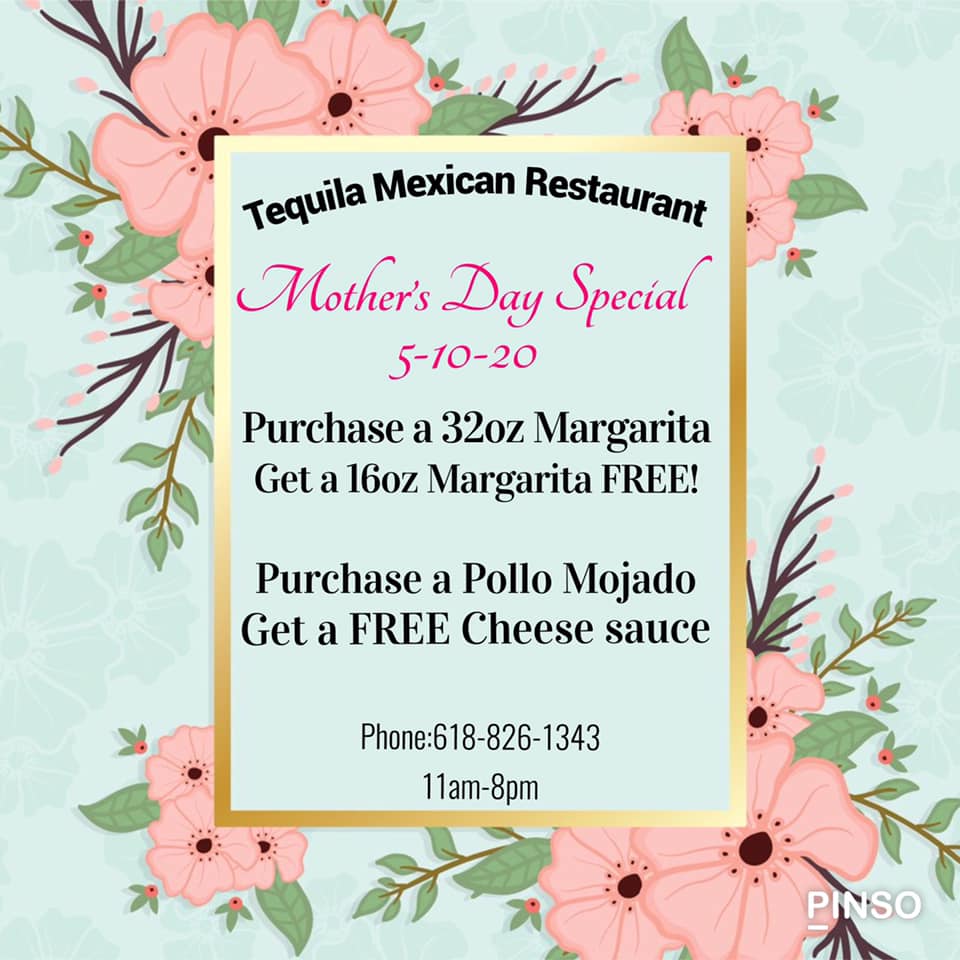 Tequila Mexican Restaurant Menu