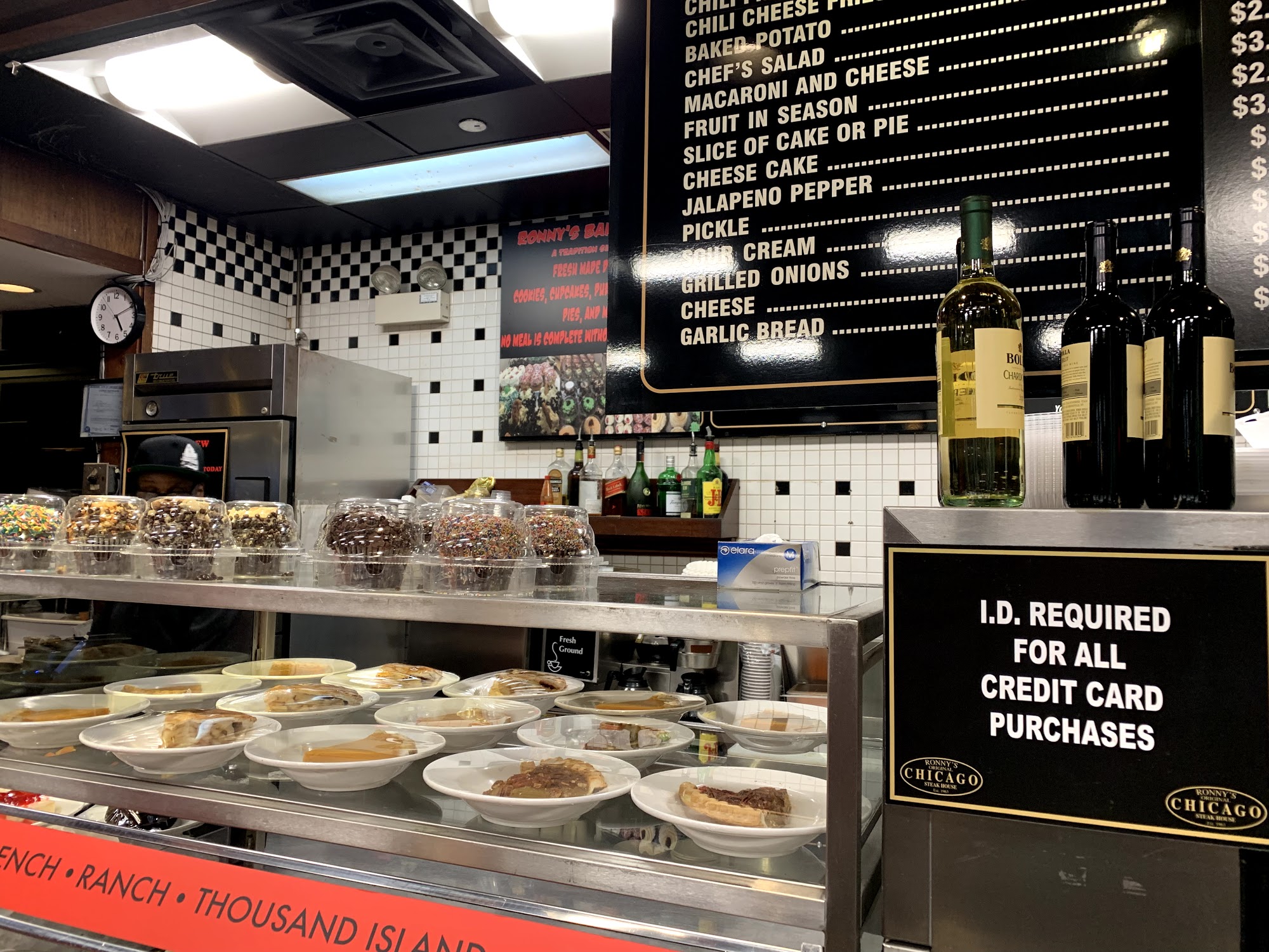 Ronny's Steak House Menu