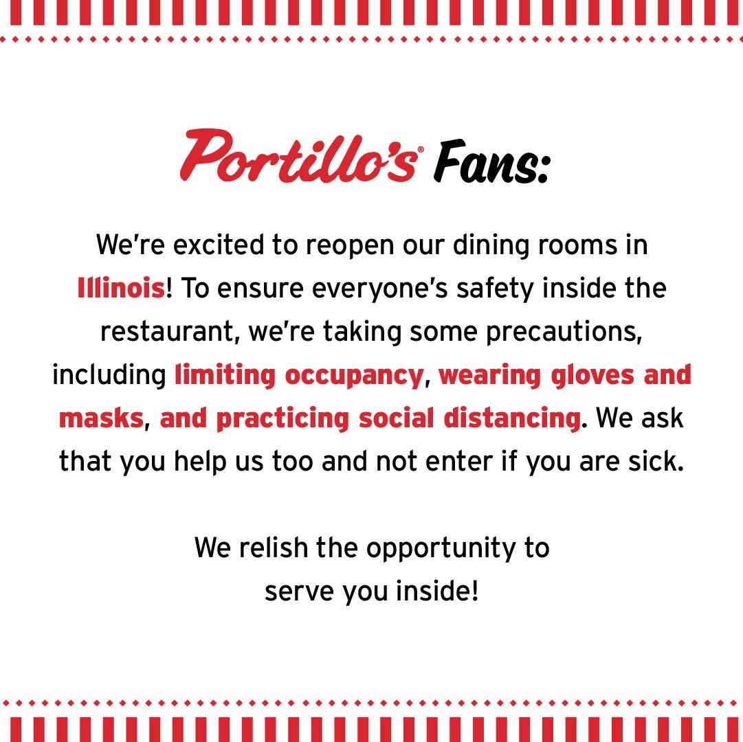 Portillo's Hot Dogs 100 W Ontario St, Chicago