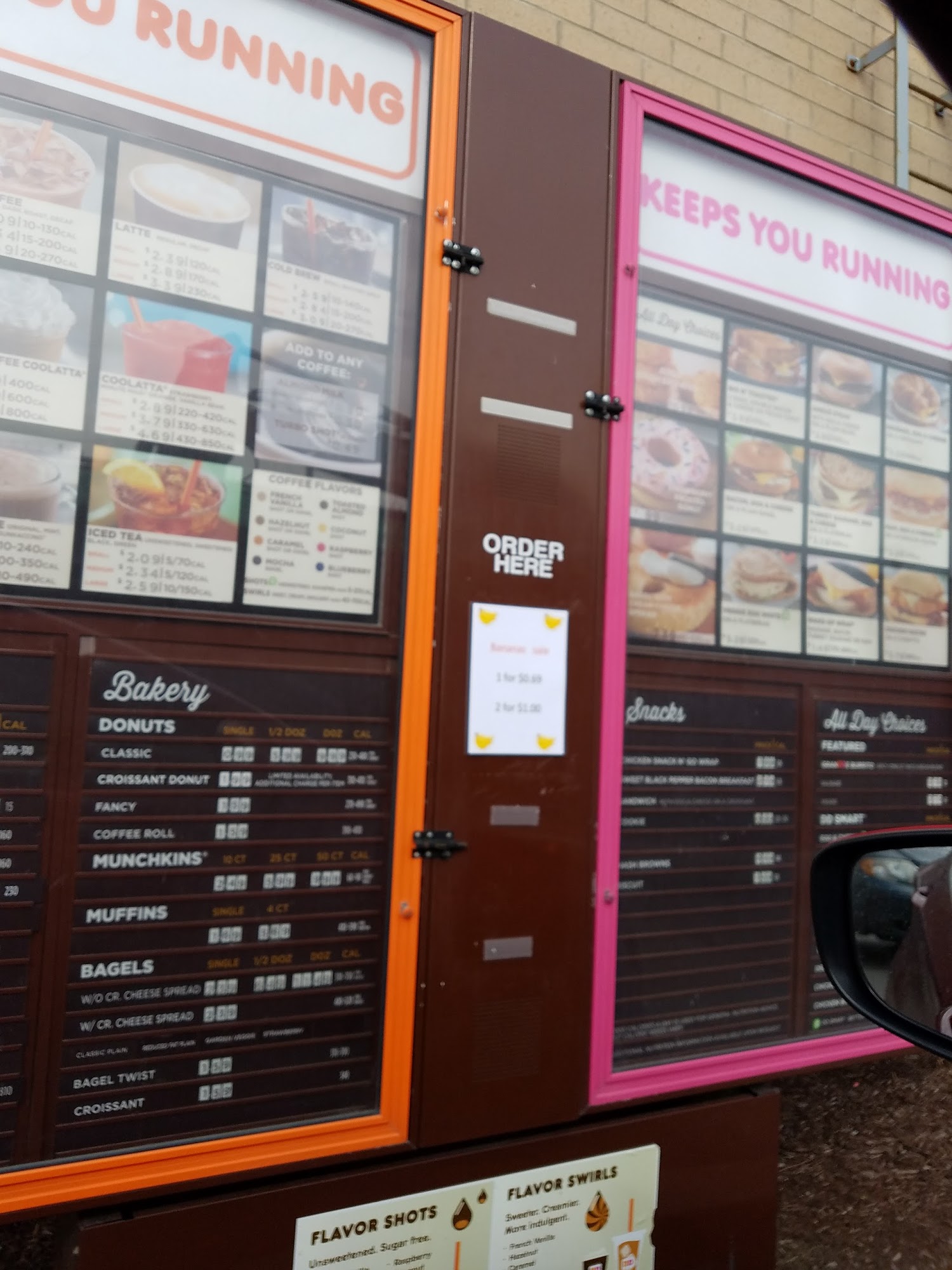 Dunkin' Menu