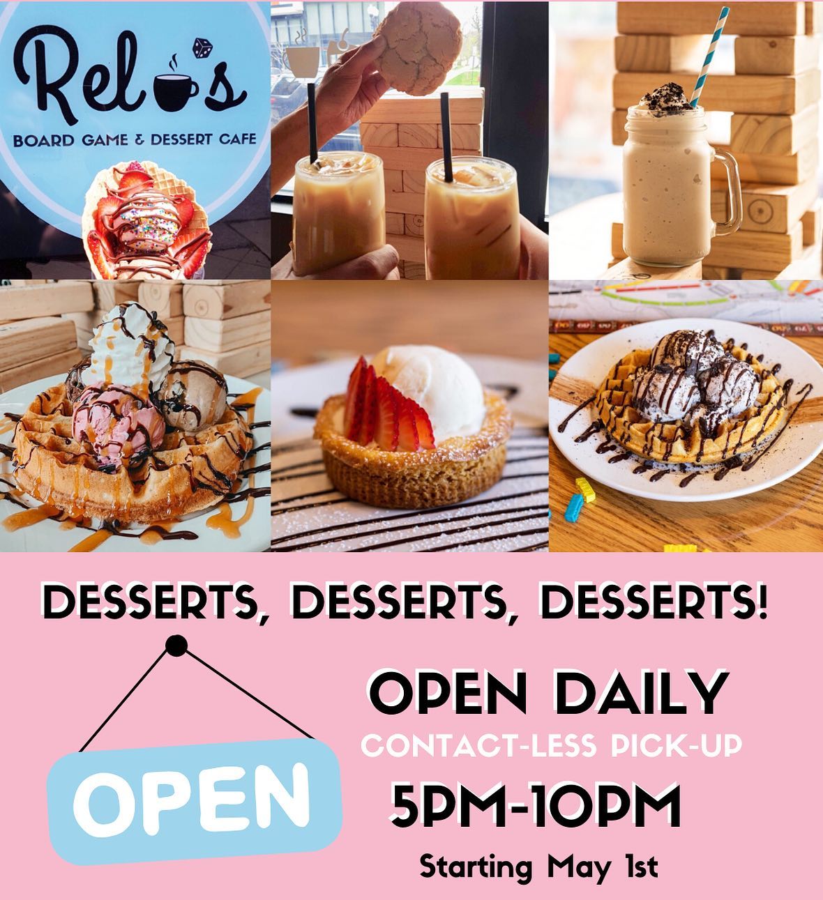 Relo's Board Game and Dessert Cafe 1321 W Taylor St, Chicago