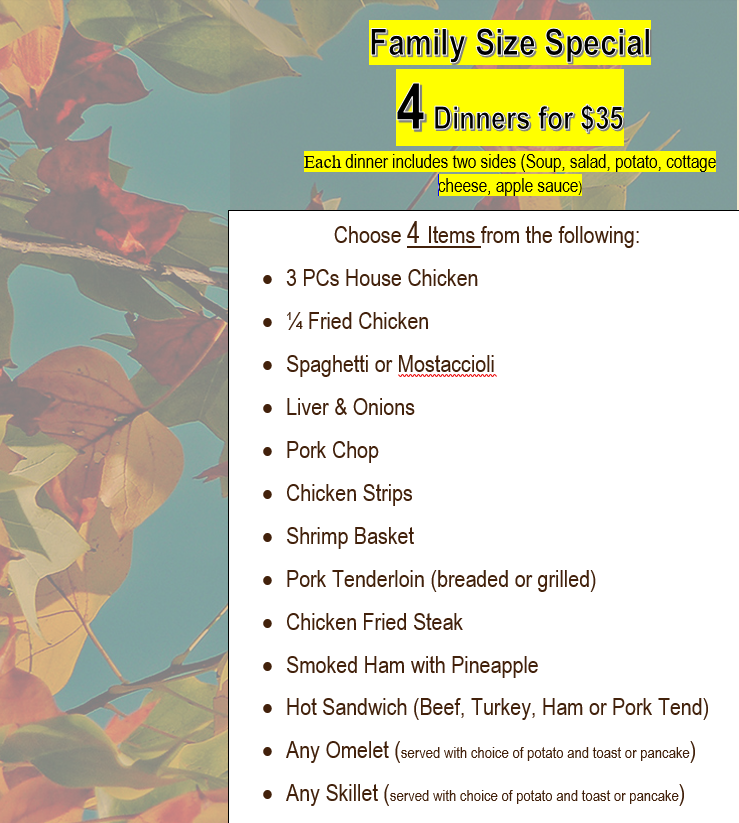 Deerfield Family Restaurant 2215 John Deere Rd, East Moline