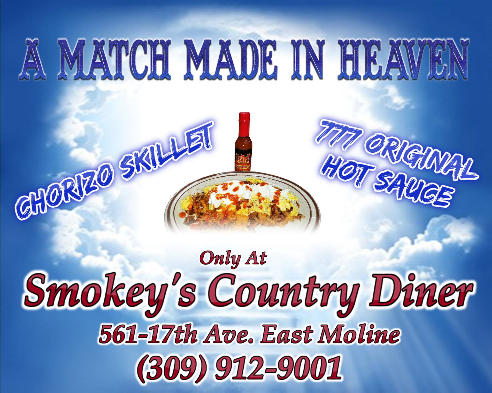 Smokey's Country Diner 561 17th Ave, East Moline