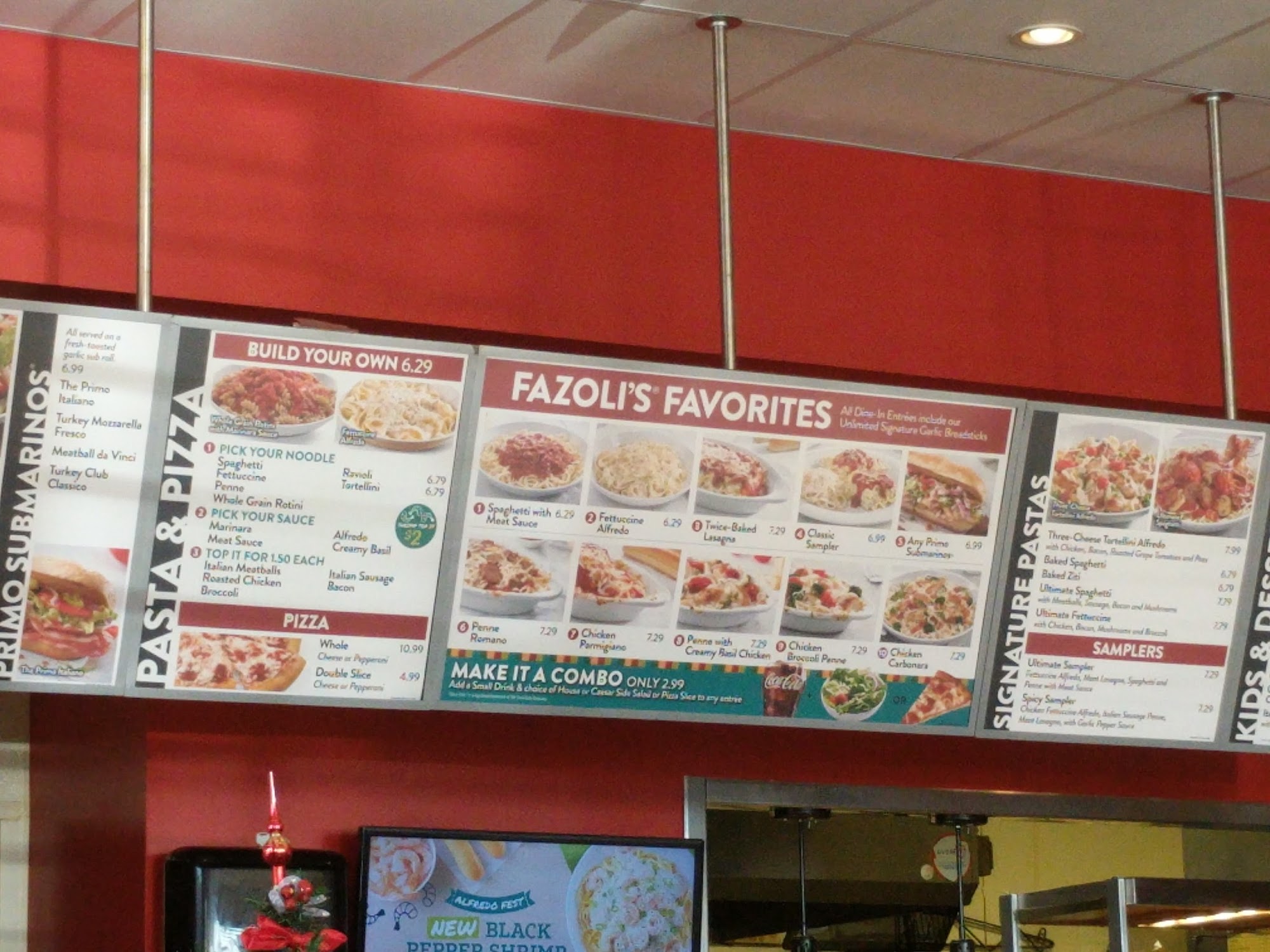 Fazoli's Menu