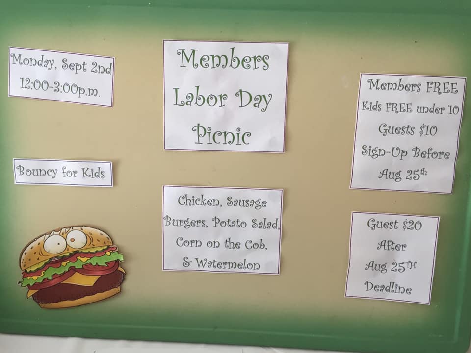Highwood Bocce Courts Menu