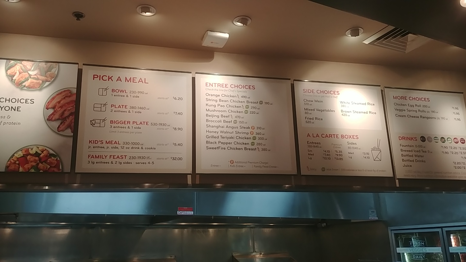 Panda Express Menu