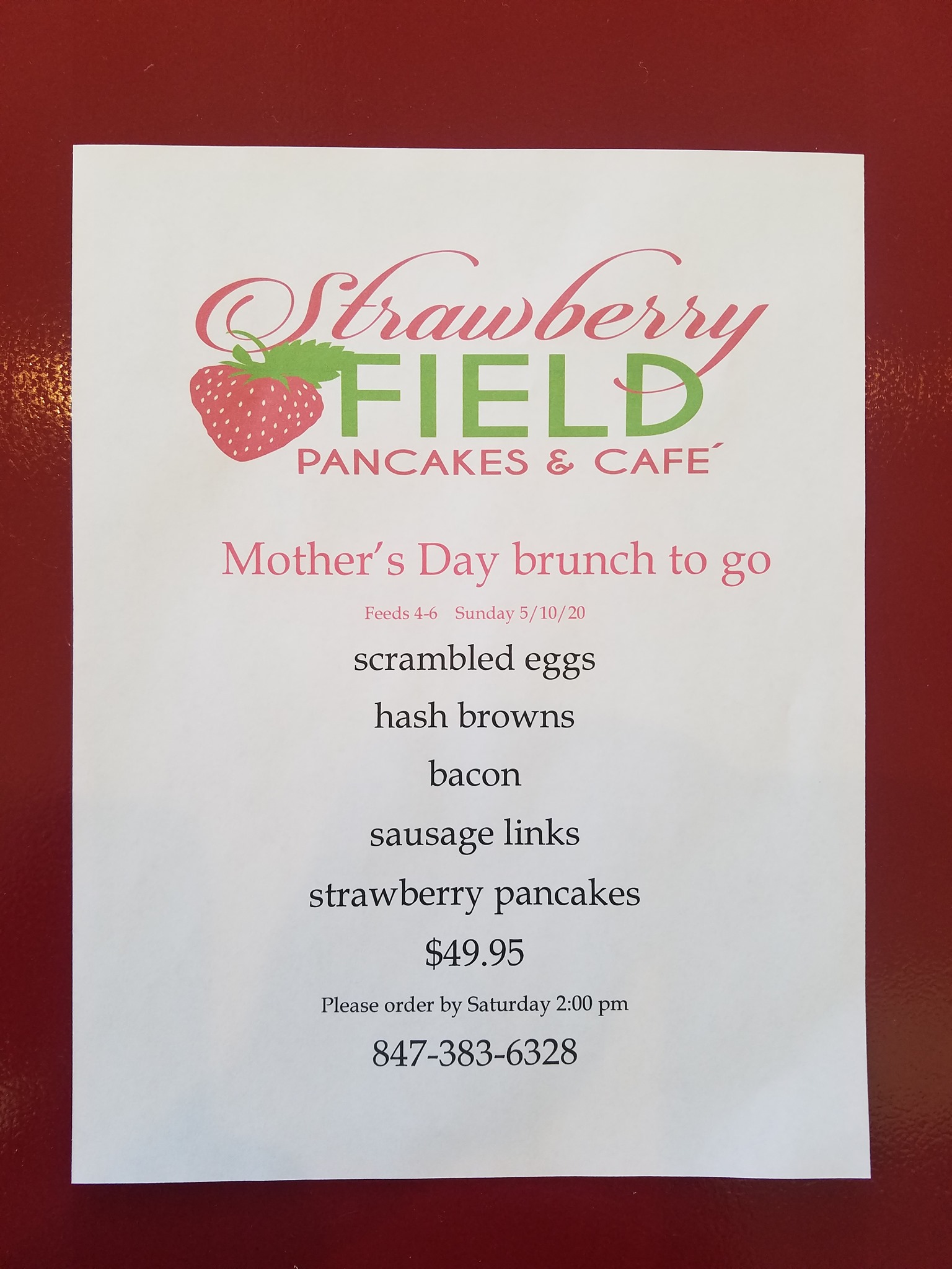 Strawberry Field Pancakes and Cafe 410 Milwaukee Ave, Lincolnshire