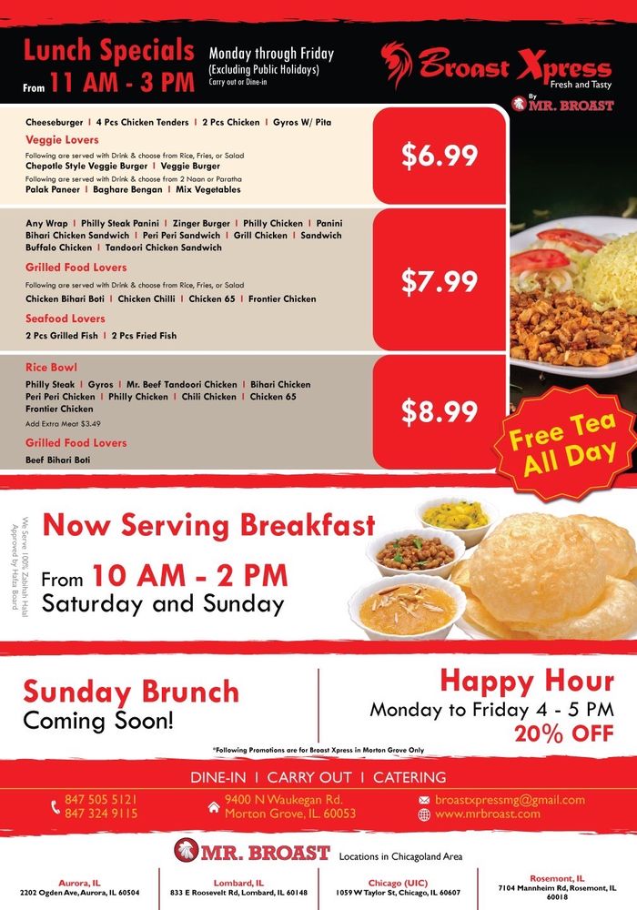 Mr. Broast MG 9400 Waukegan Rd, Morton Grove