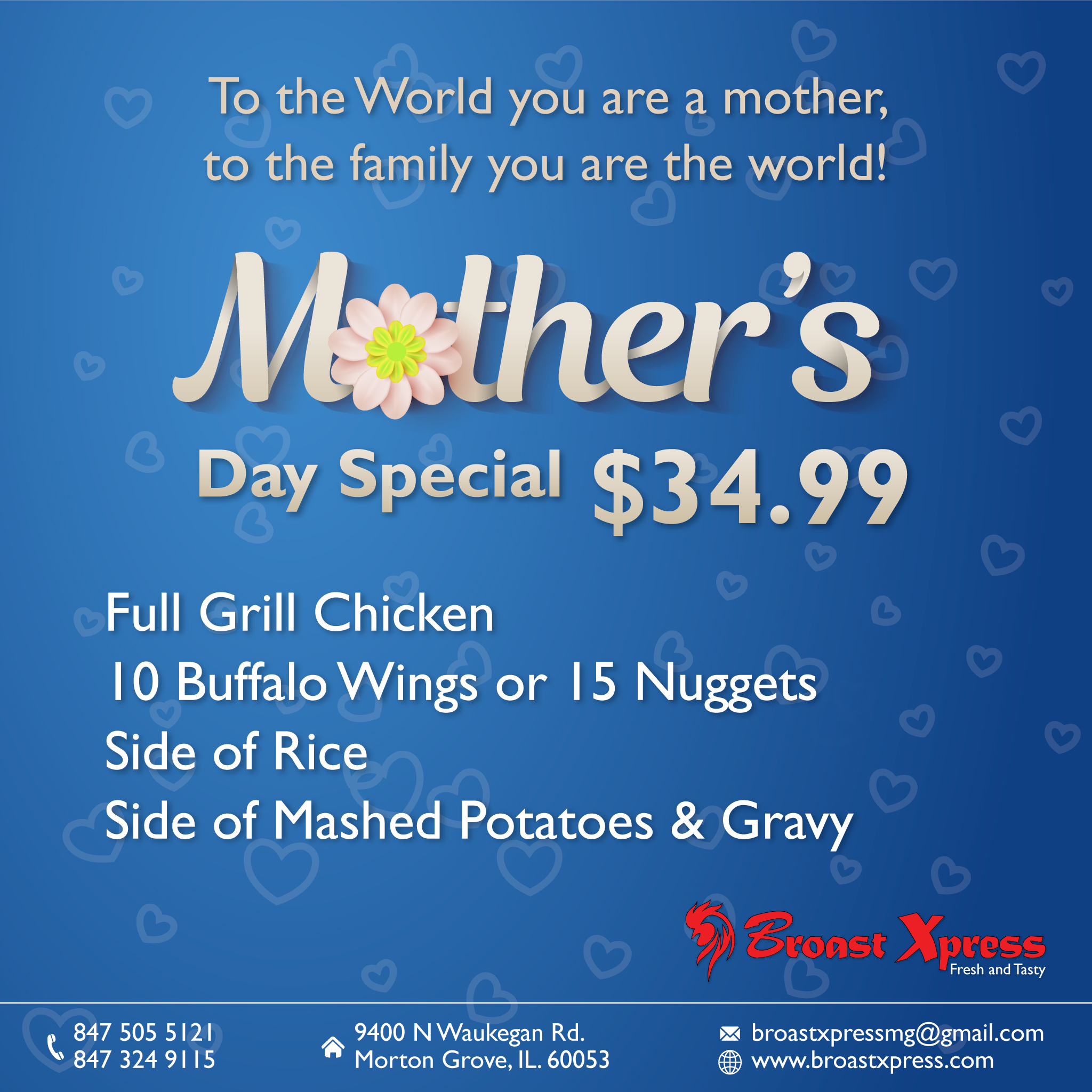 Broast Xpress 9400 Waukegan Rd, Morton Grove