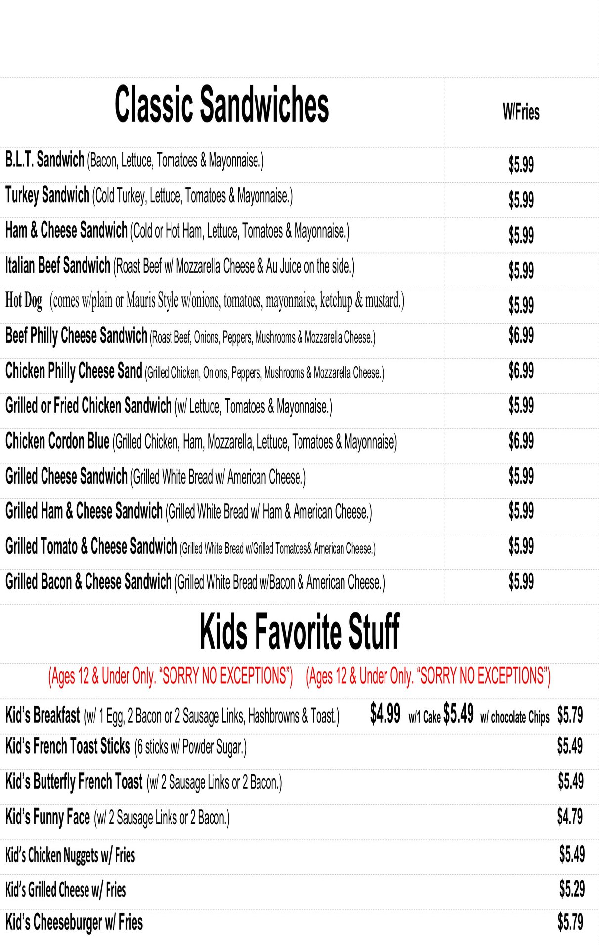 Mauri's Family Restaurant Mundelein 510 E Hawley St, Mundelein