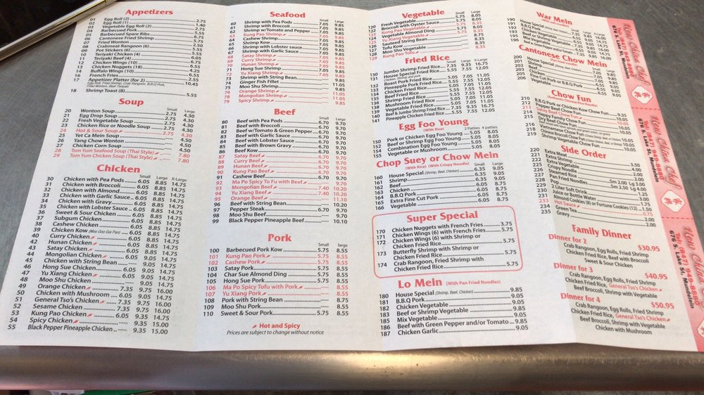 New China Chef 676 S Lake St, Mundelein