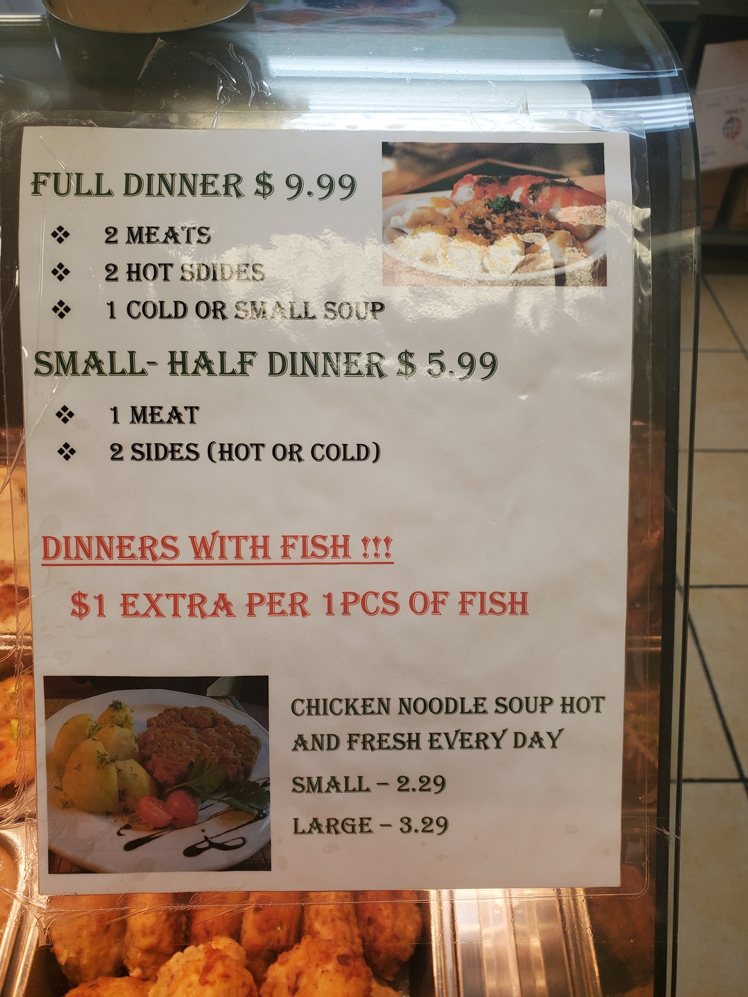 Gorka Deli Menu