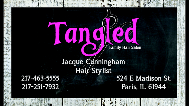 Tangled Family Hair Salon 524 E Madison St, Paris Illinois 61944