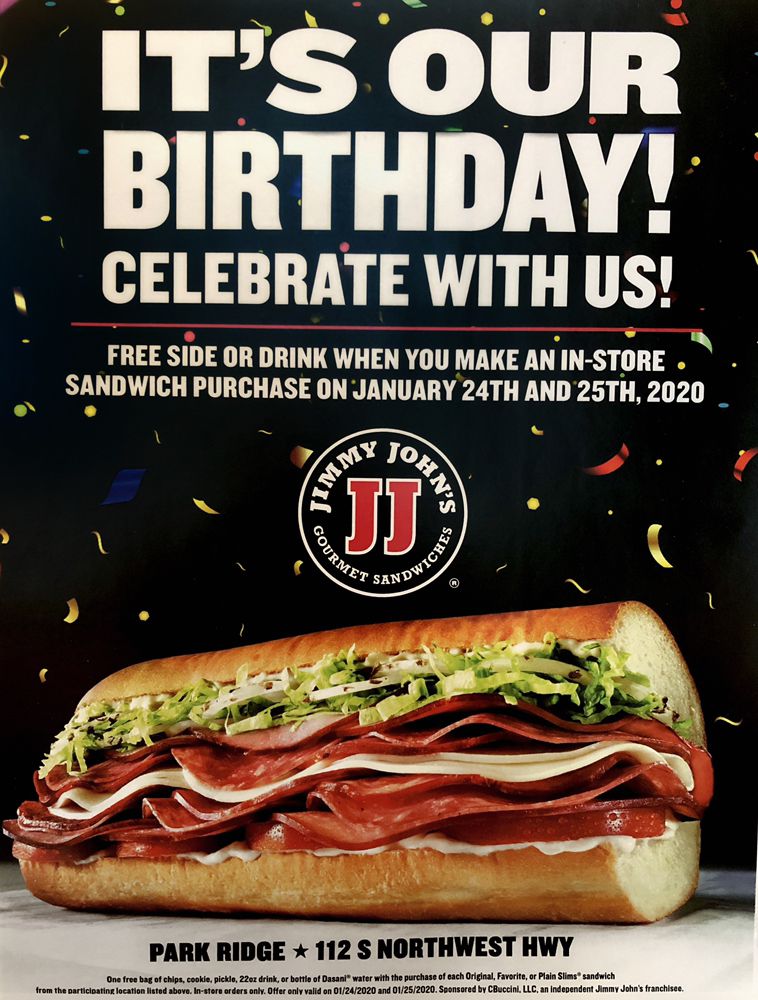 Jimmy John's 112 S NW Hwy, Park Ridge