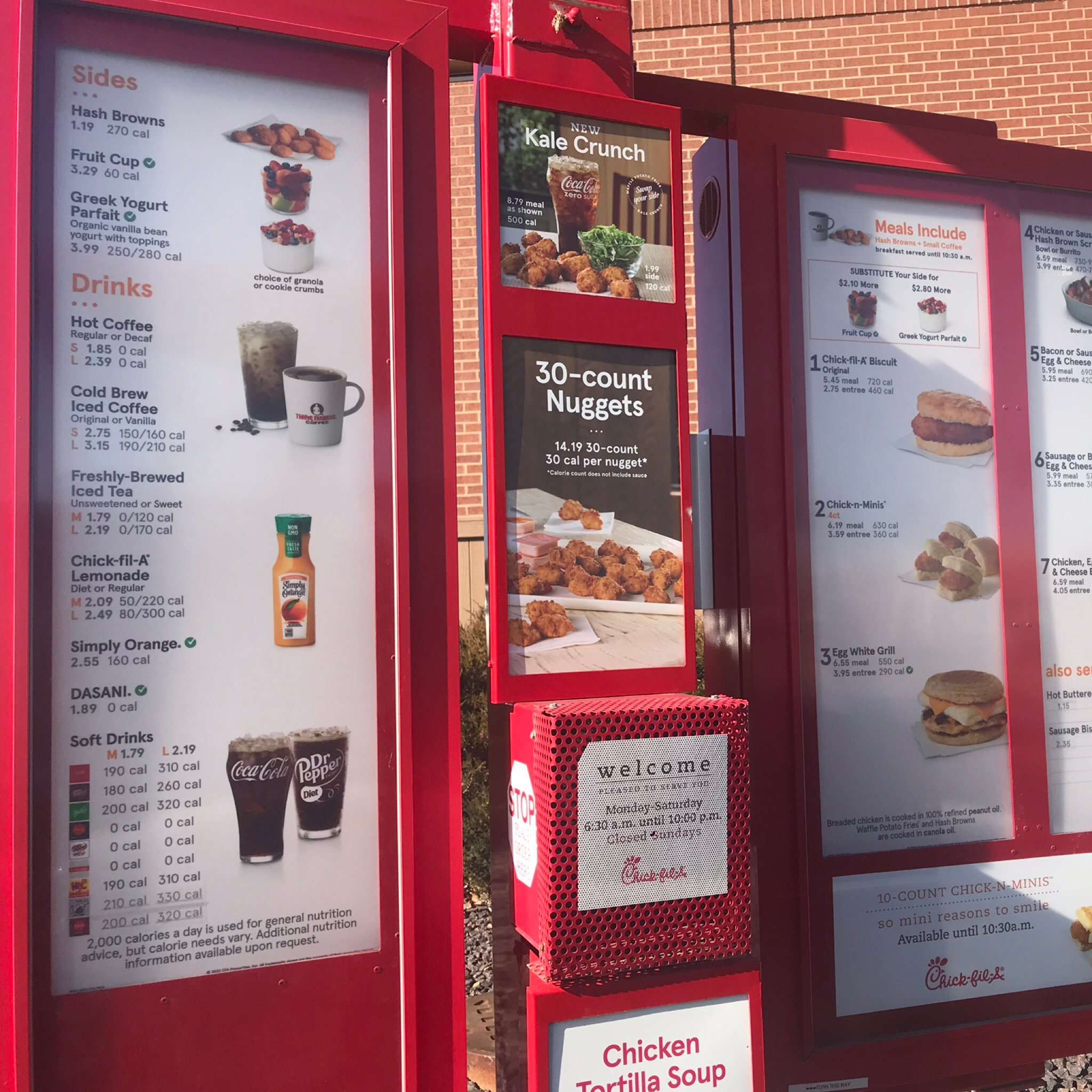 Chick-fil-A Menu