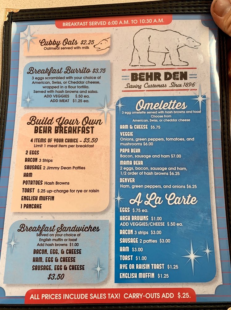 Behr Den Restaurant 1125 Seminary St, Rockford