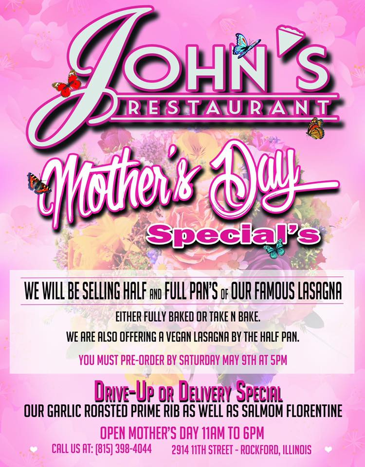John's Restaurant & Pizzeria 2914 11th St, Rockford