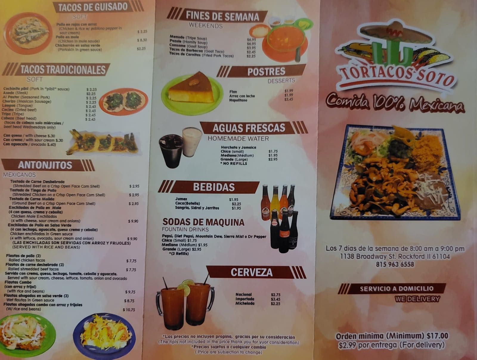 Tortacos Soto 1138 Broadway, Rockford