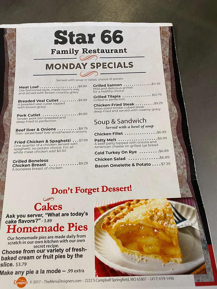 Star 66 Cafe 3752 Camp Butler Rd, Springfield