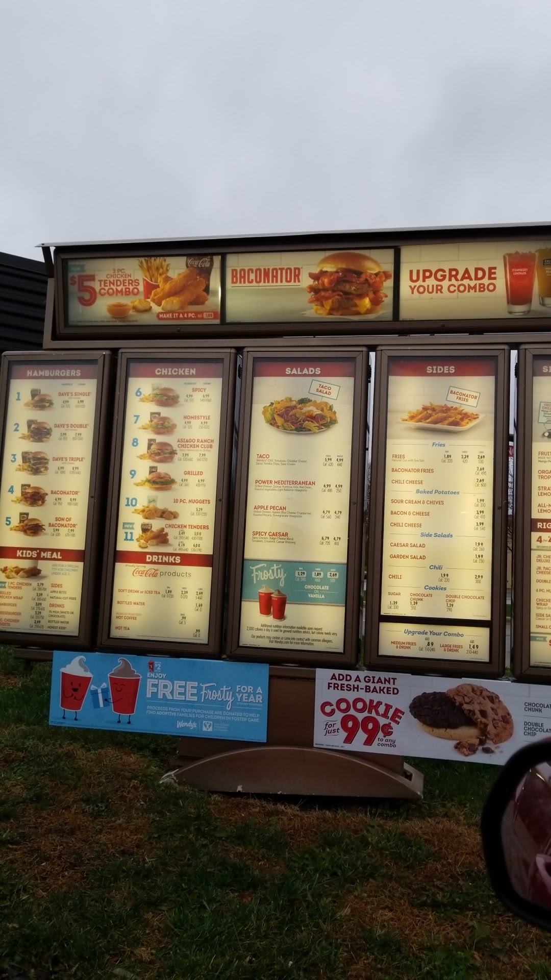 Wendy's Menu