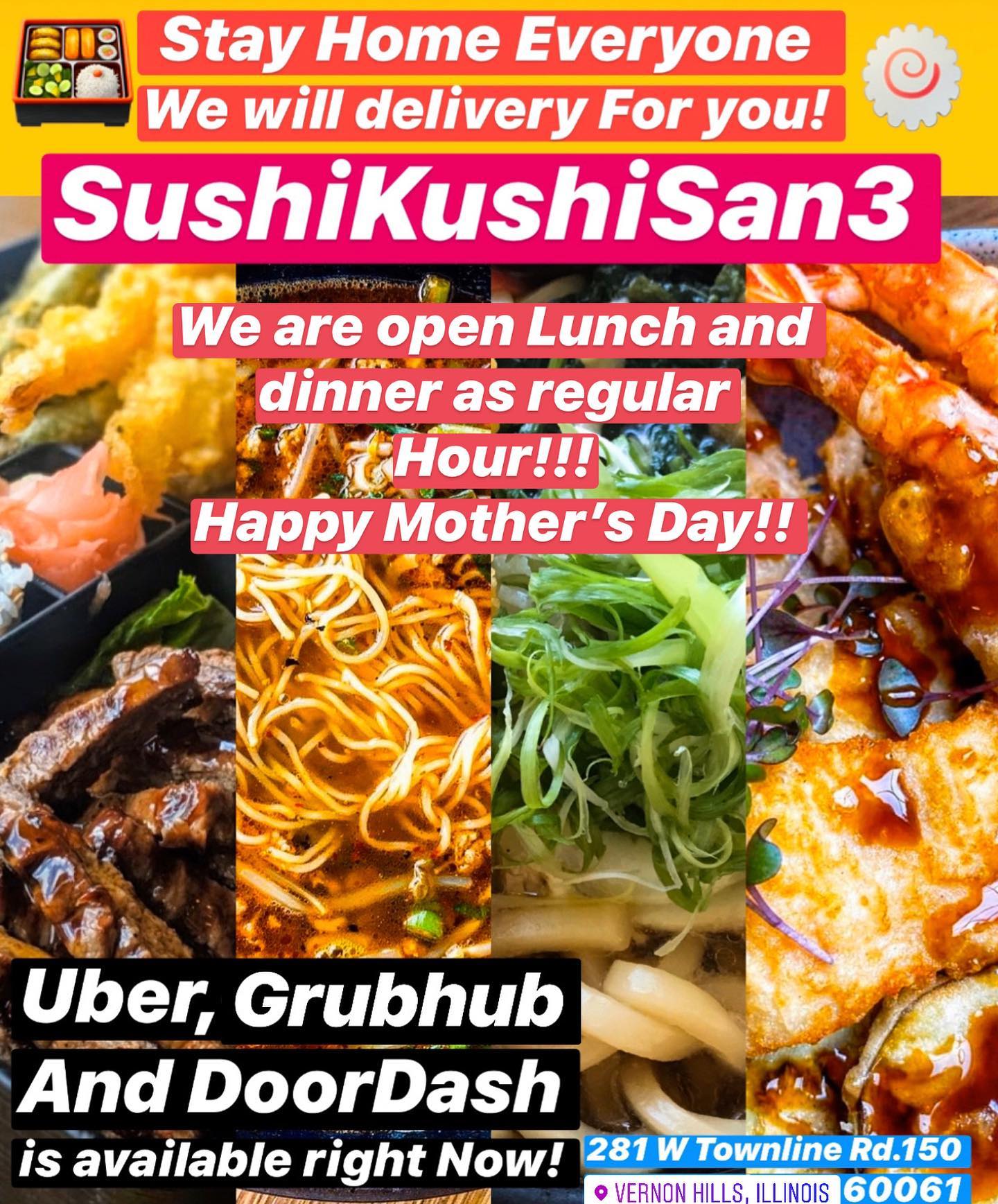 Sushi Kushi San3 281 W Townline Rd #150, Vernon Hills