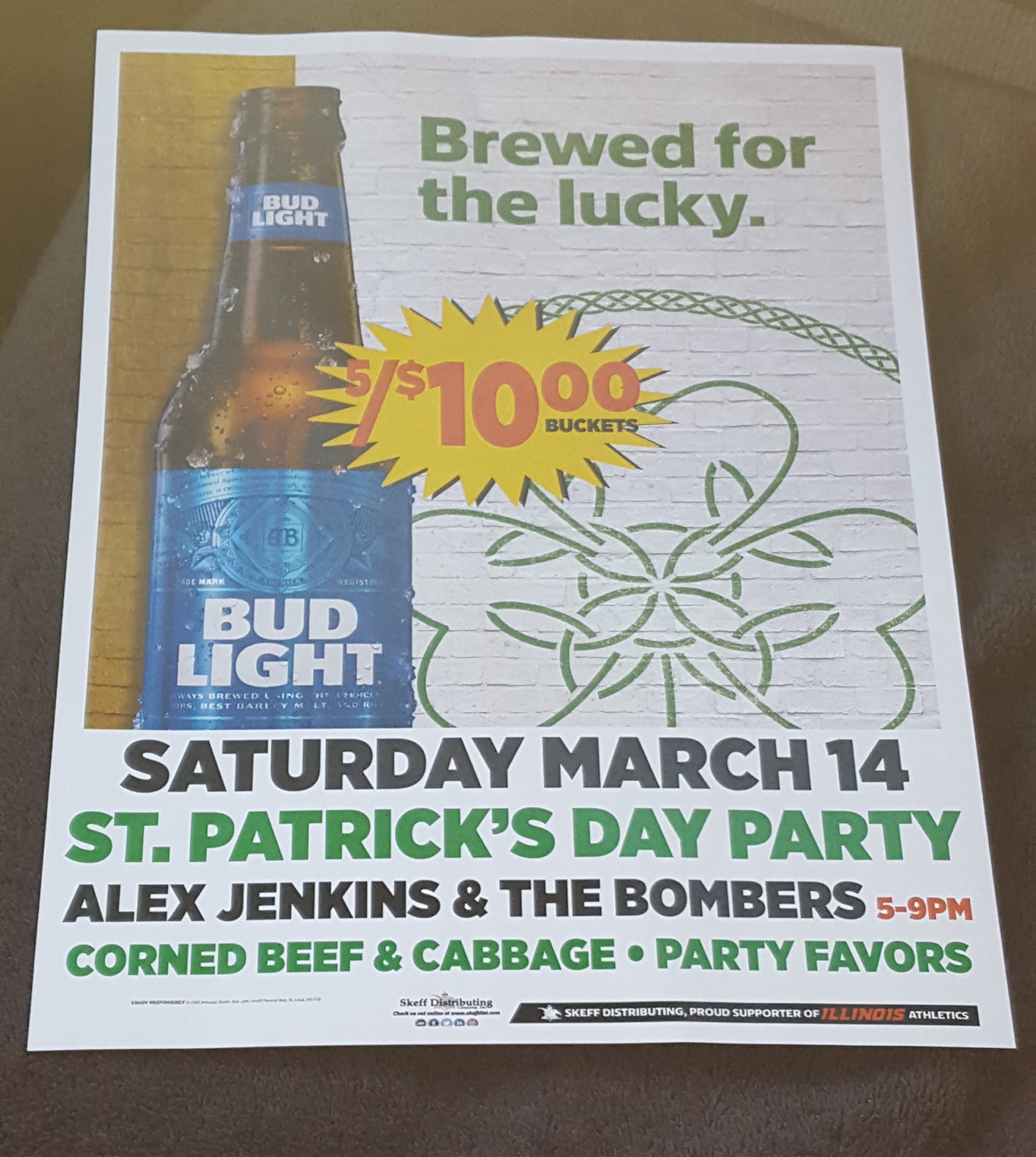 Shooting Star Saloon Menu