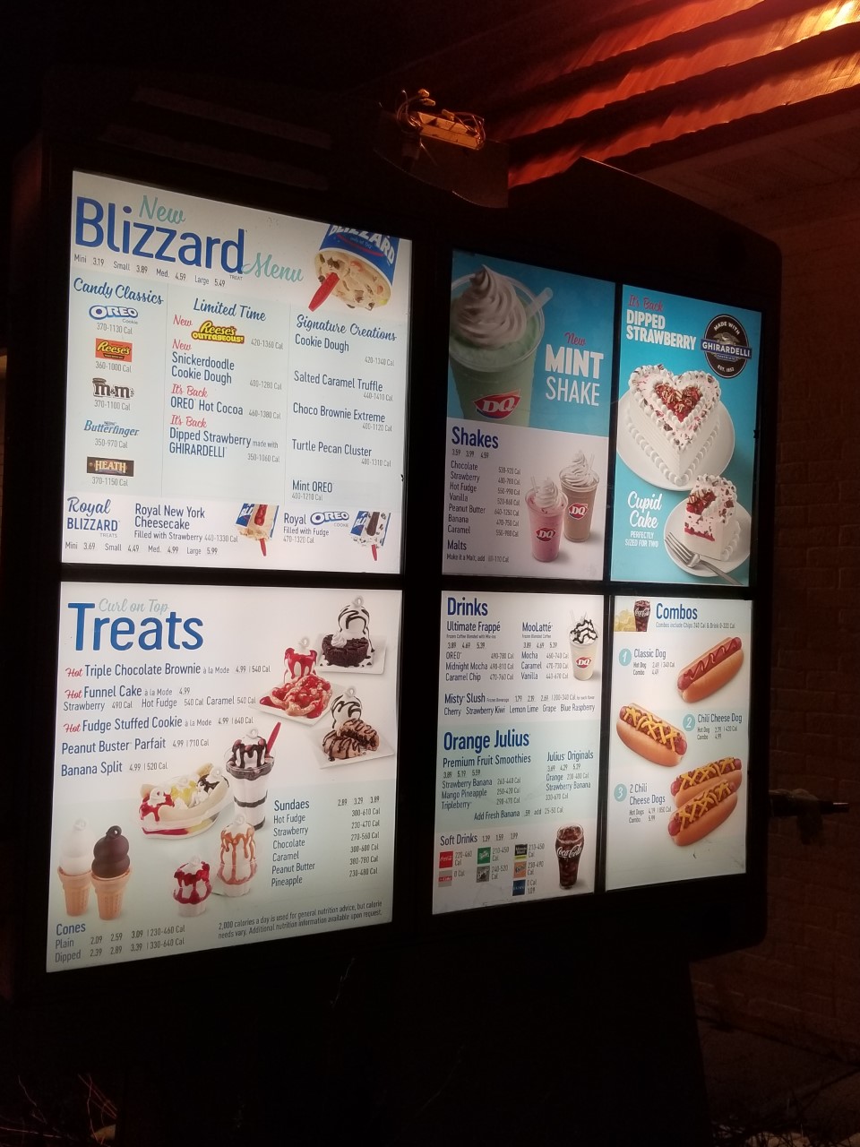 Dairy Queen Menu