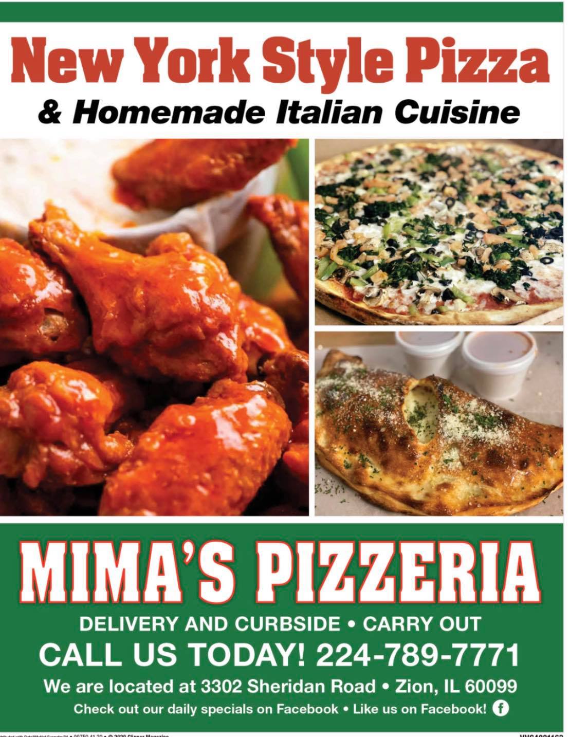 Zion, IL Restaurants Open for Takeout, Curbside Service and/or Delivery