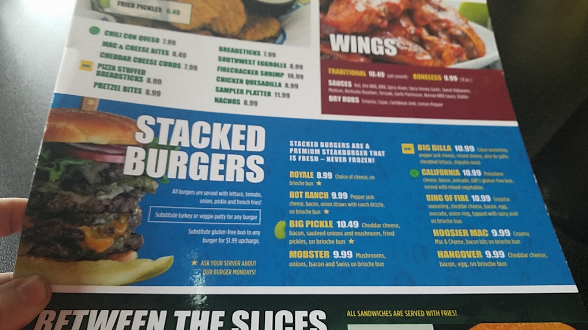 Stacked Pickle Menu
