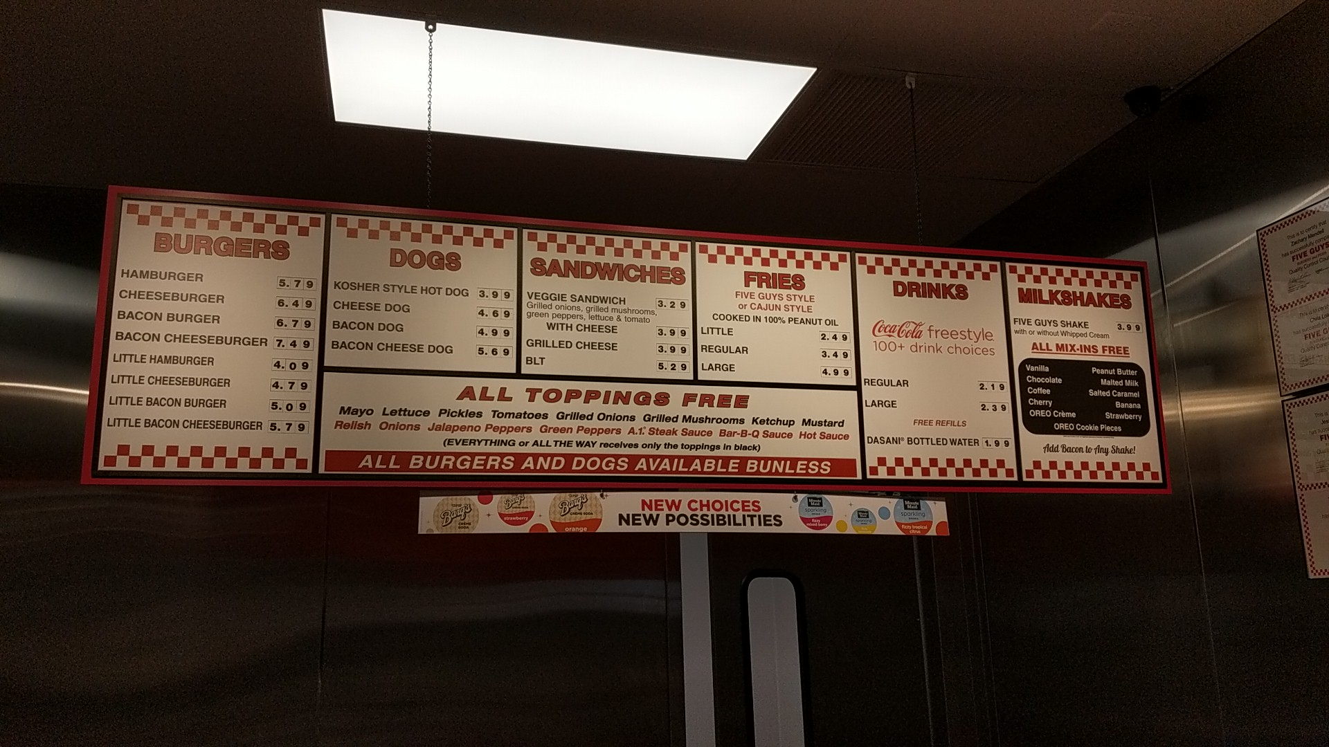 Five Guys Menu