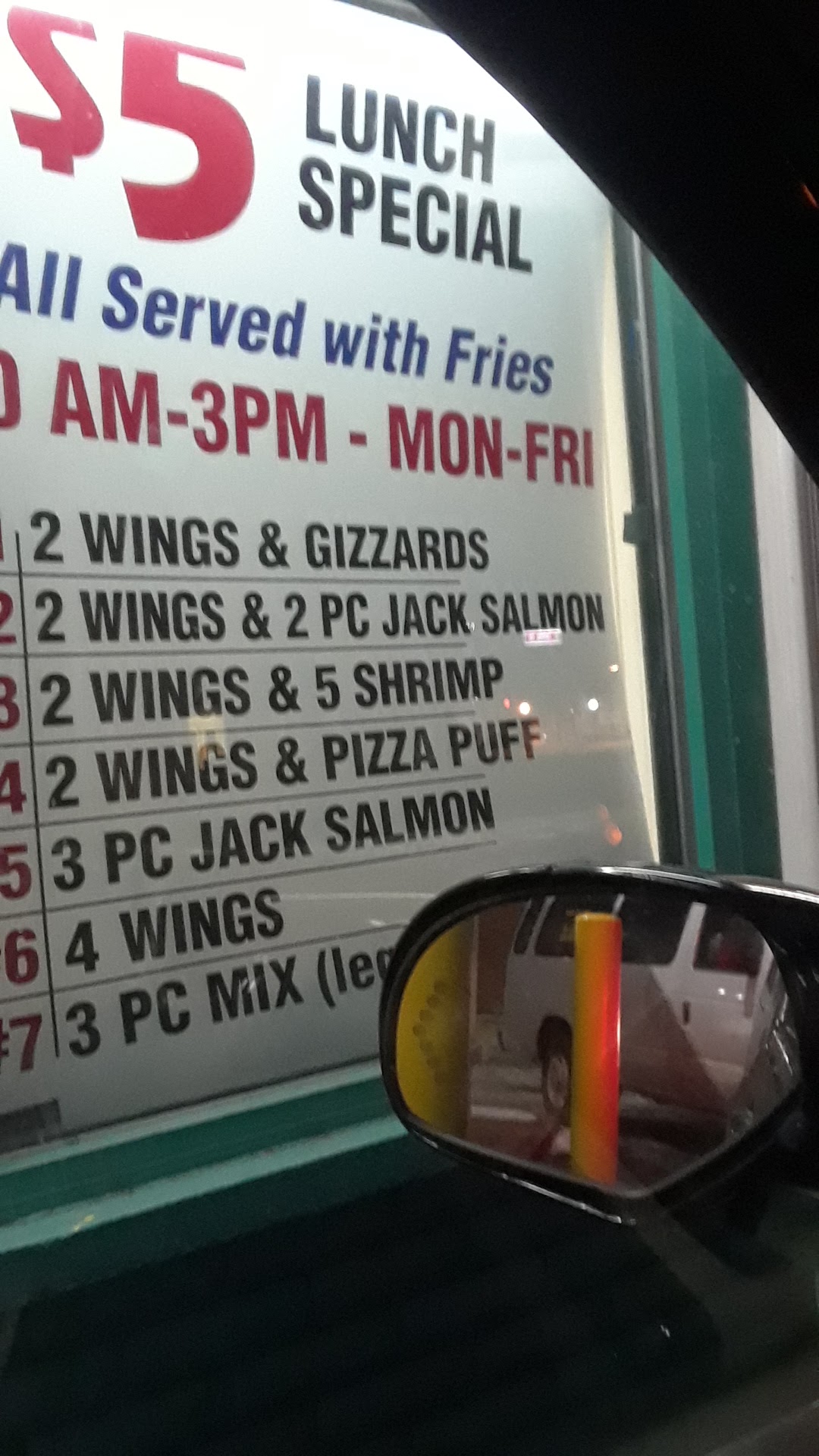 Sharks of East Chicago Menu