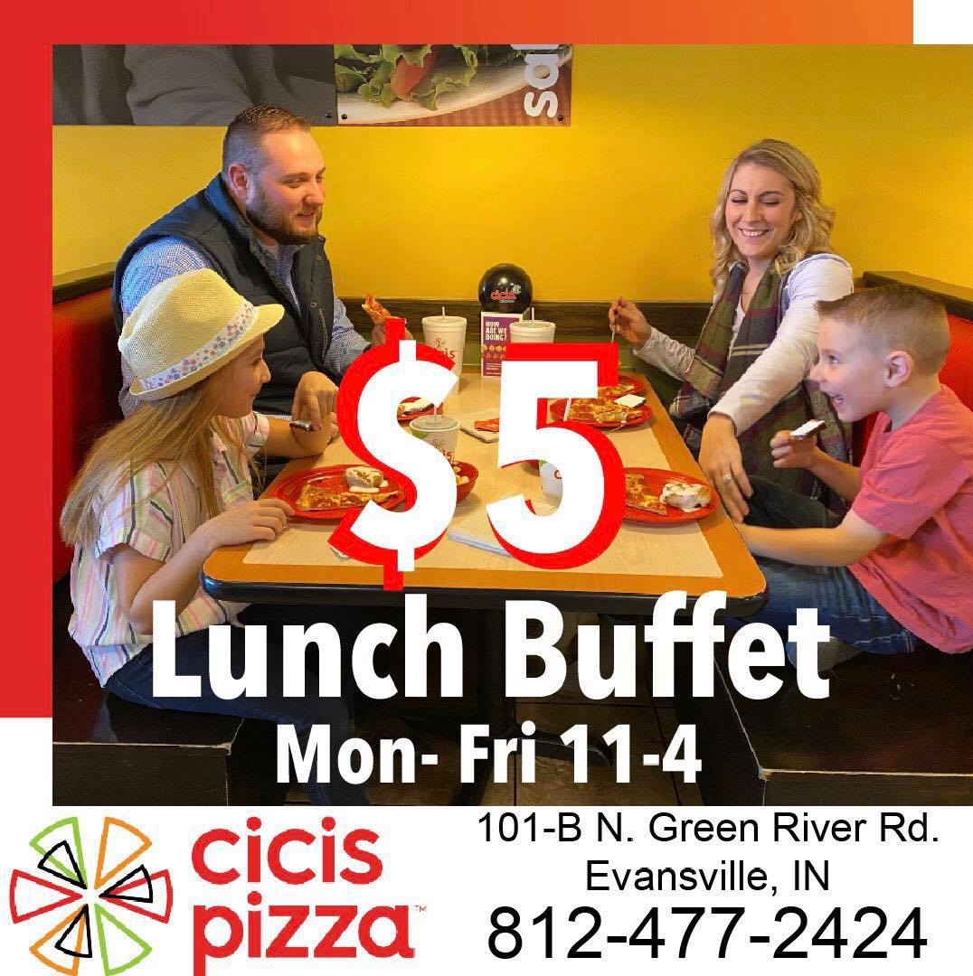 Cicis Pizza 101-B N, S Green River Rd, Evansville
