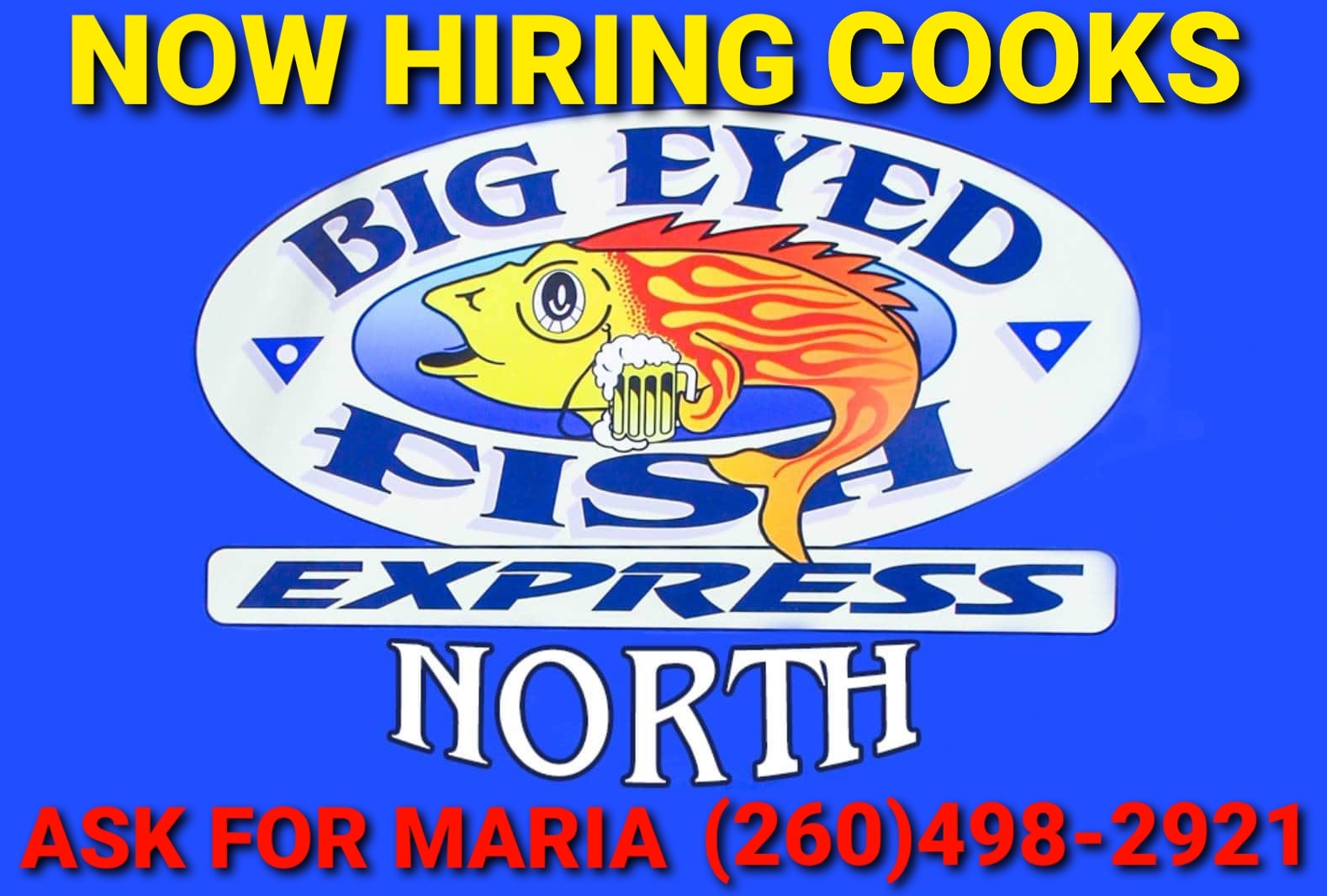 Big Eyed Fish Express North 10380 Leo Rd, Fort Wayne