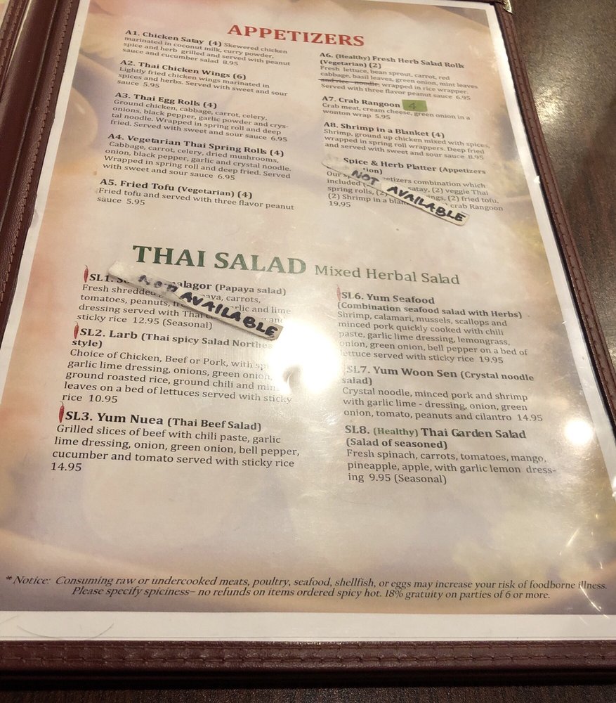 Spice & Herb Thai Cuisine 8802 Coldwater Rd, Fort Wayne