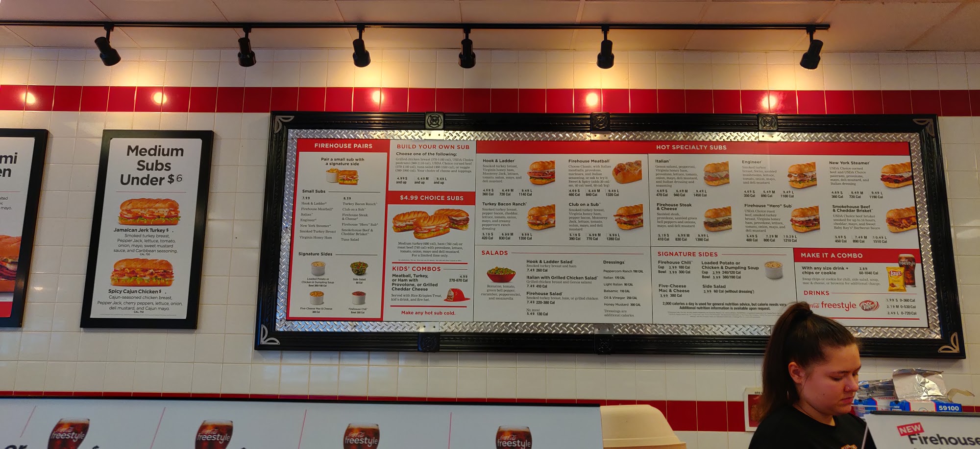 Firehouse Subs Illinois Road Menu